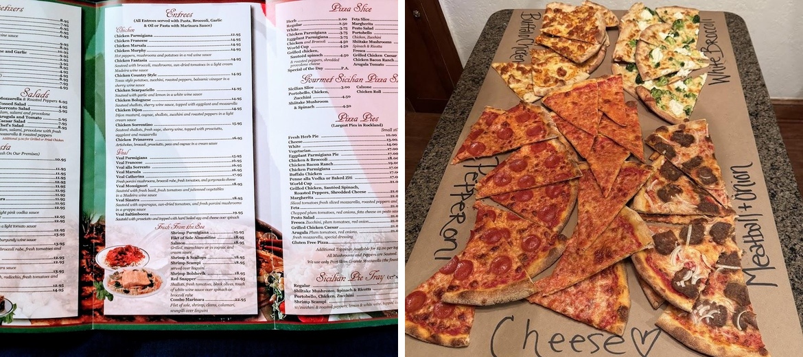 Sorrento Pizza & Restaurant Menu