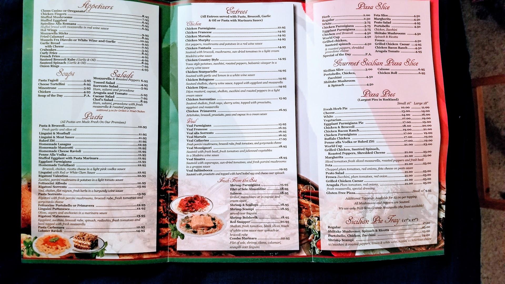 Sorrento Pizza & Restaurant Menu image 4